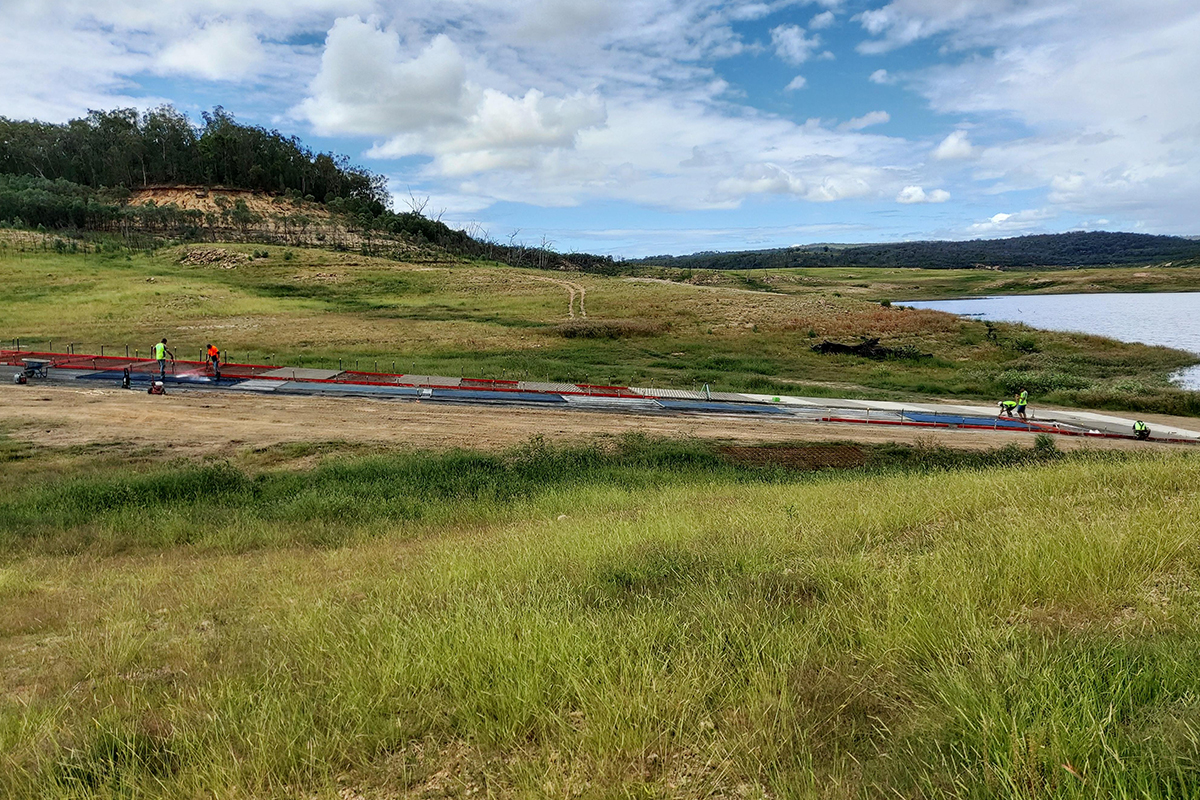 Copeton Dam Boat Ramp All Slab Concreting